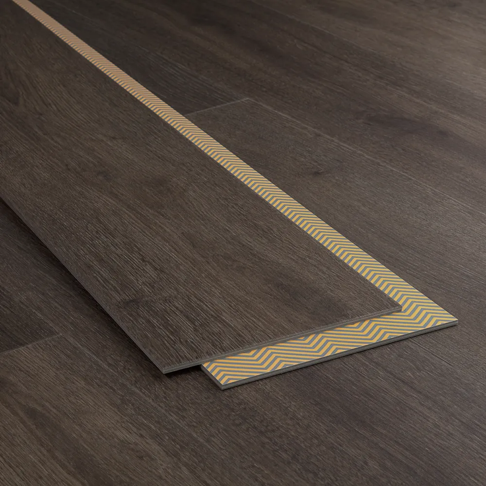 Woods Cove vinyl flooring planks installed in a typical pattern