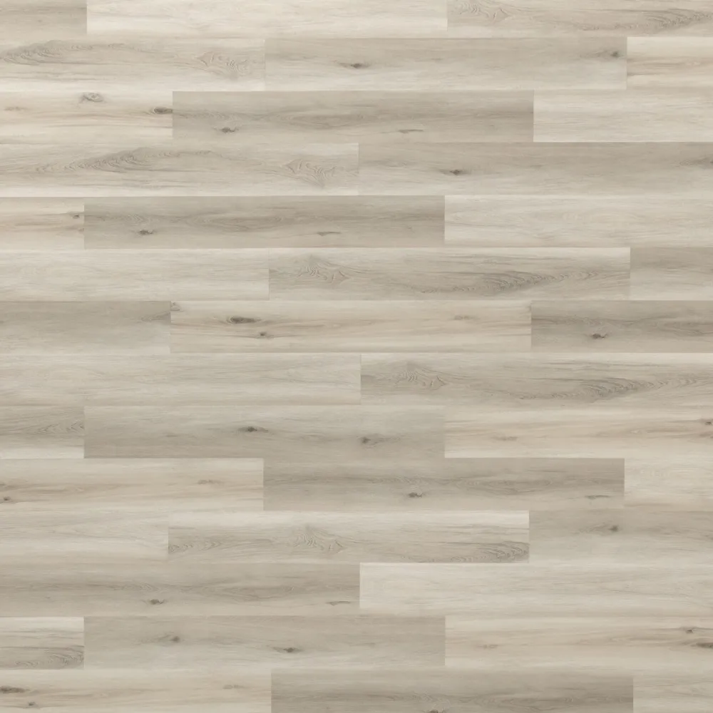 Closeup view of a floor with Pearl vinyl flooring installed