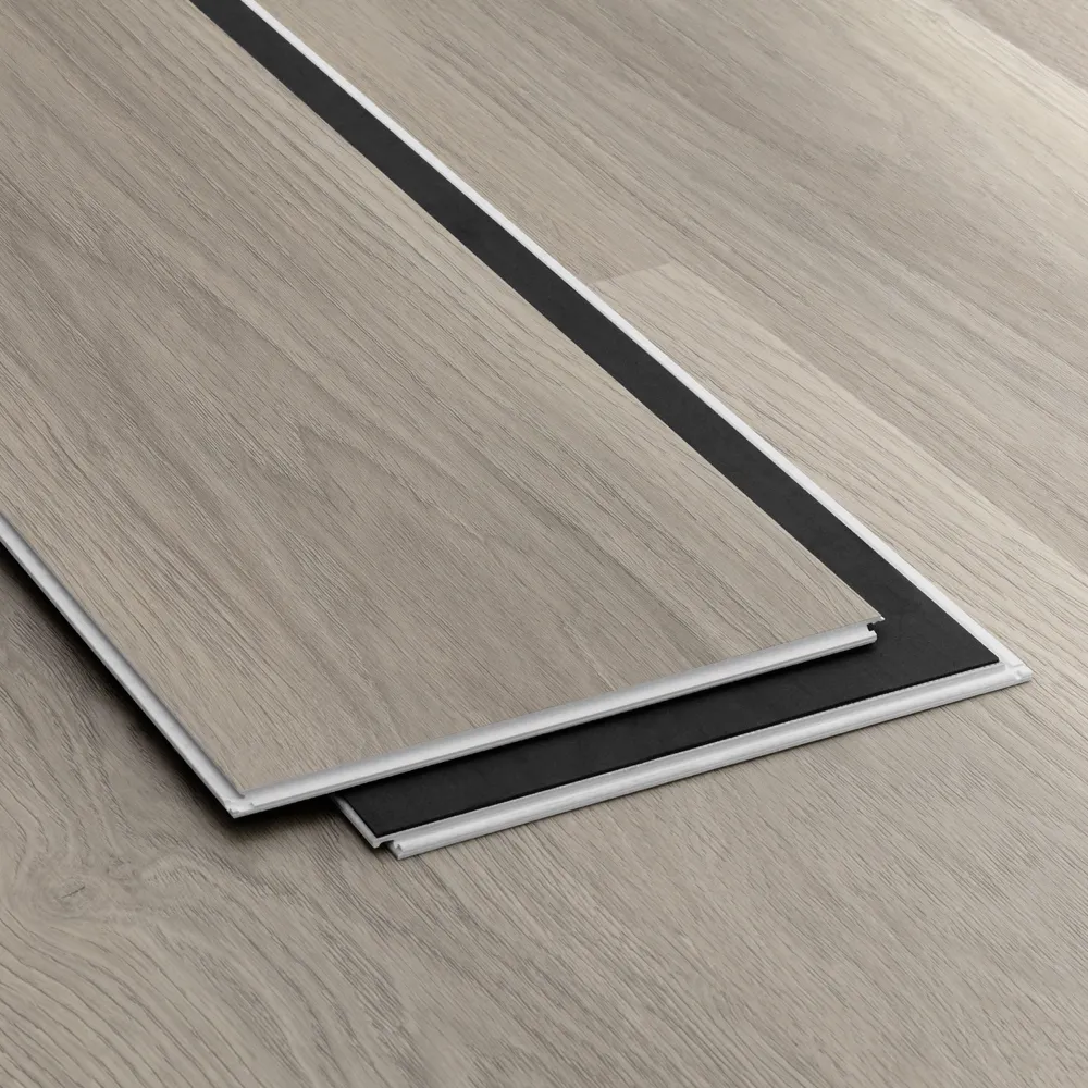 Whispering Pines vinyl flooring planks installed in a typical pattern