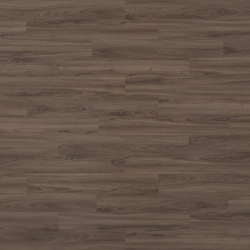 Closeup view of a floor with Berlin Terrace vinyl flooring installed
