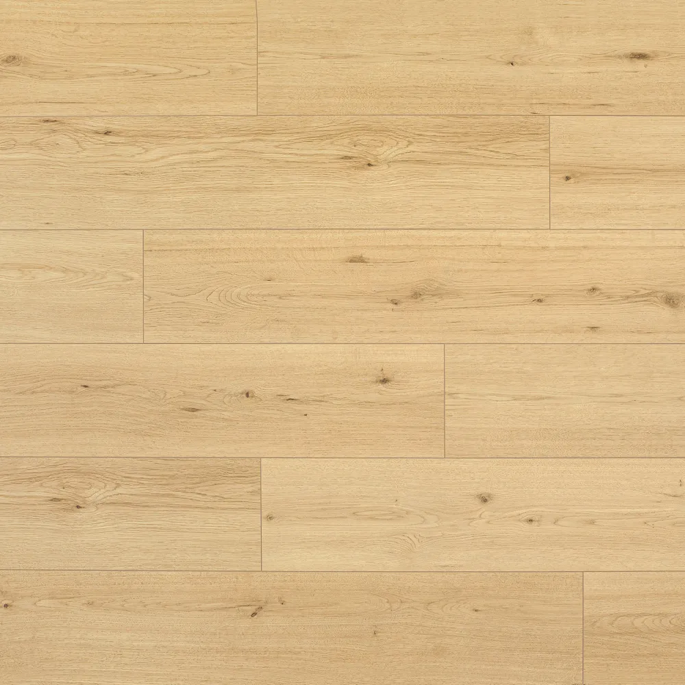 Closeup view of a floor with Avalon vinyl flooring installed