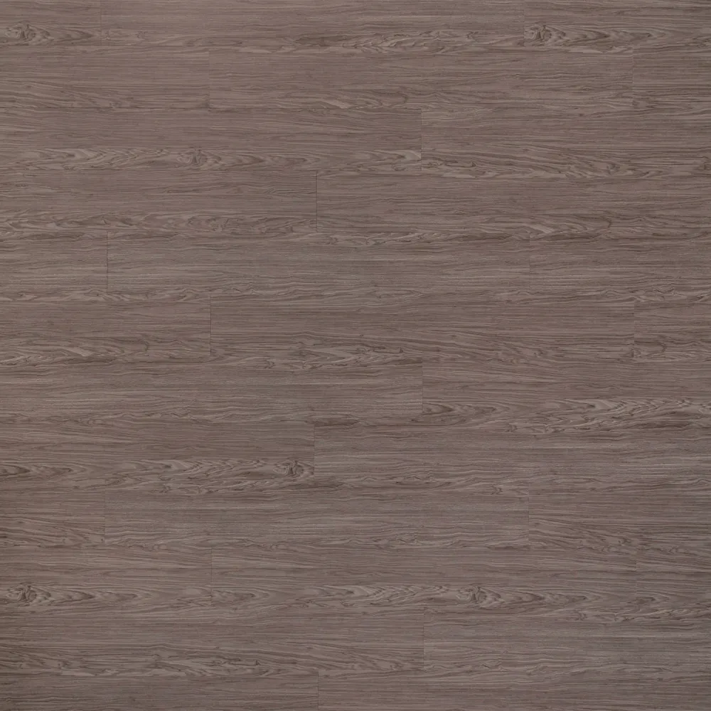 Closeup view of a floor with Midland Grey vinyl flooring installed
