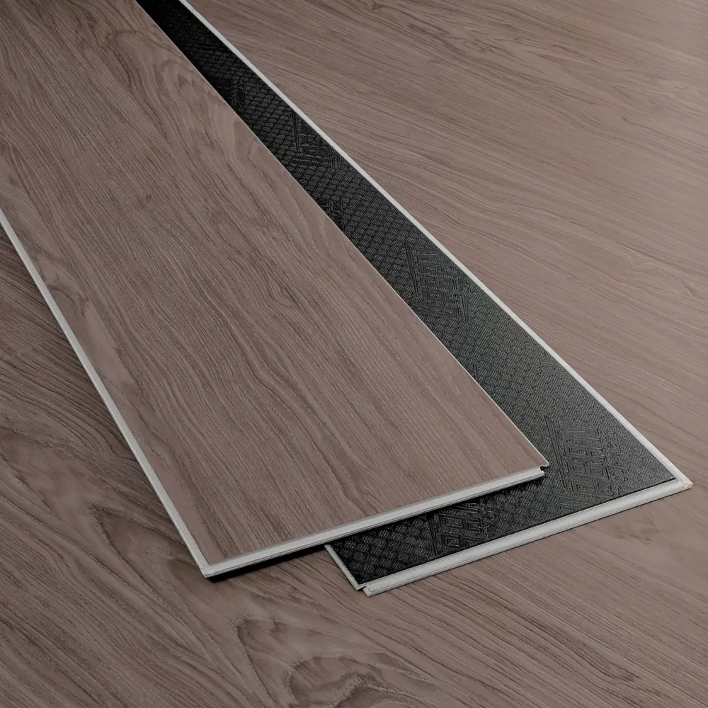 Midland Grey vinyl flooring planks installed in a typical pattern