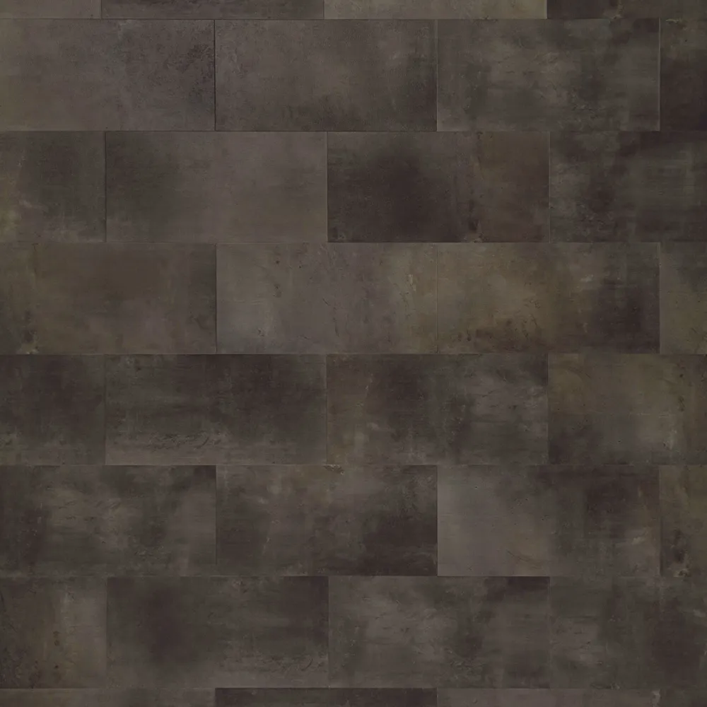 Closeup view of a floor with Obsidian vinyl flooring installed