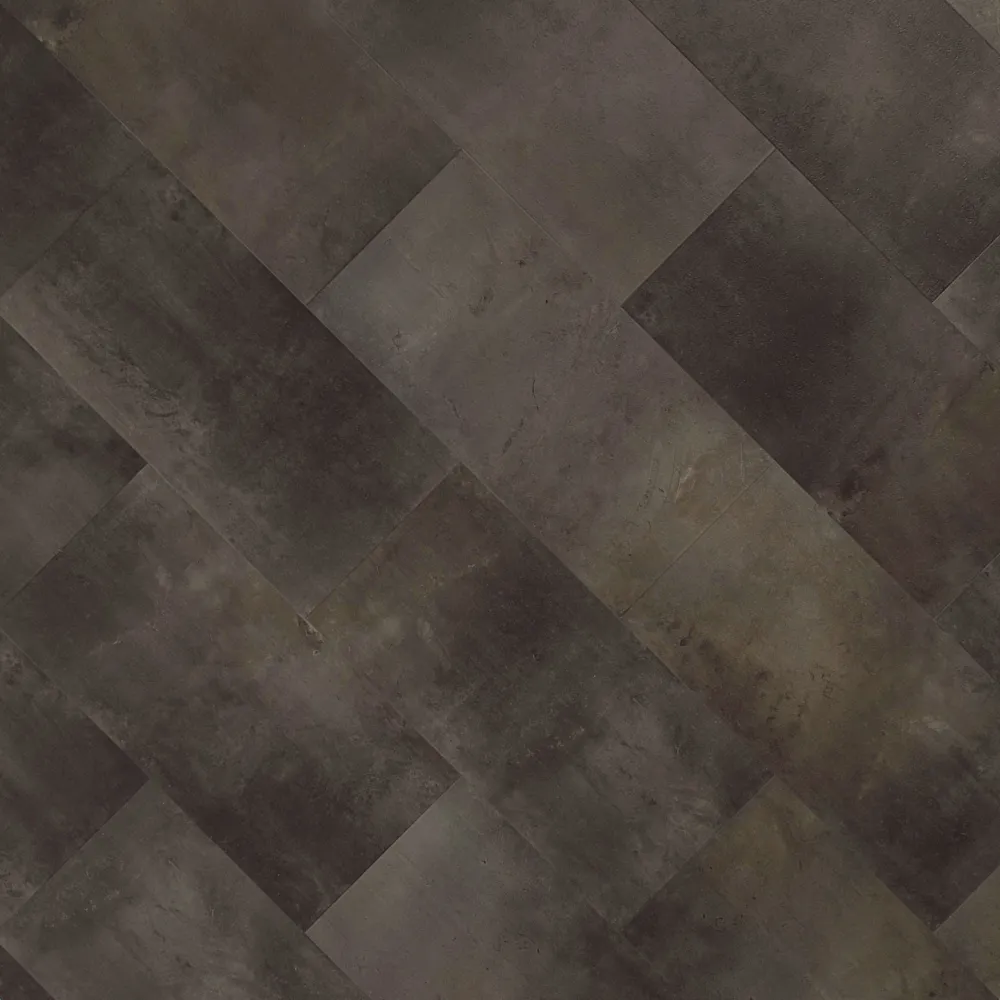 Demonstration of the color pattern of Obsidian vinyl flooring