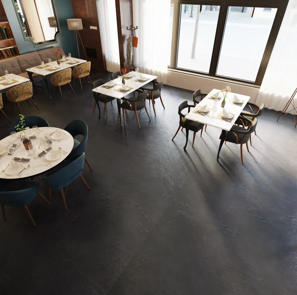 Example of a typical room with Eclipse vinyl flooring installed