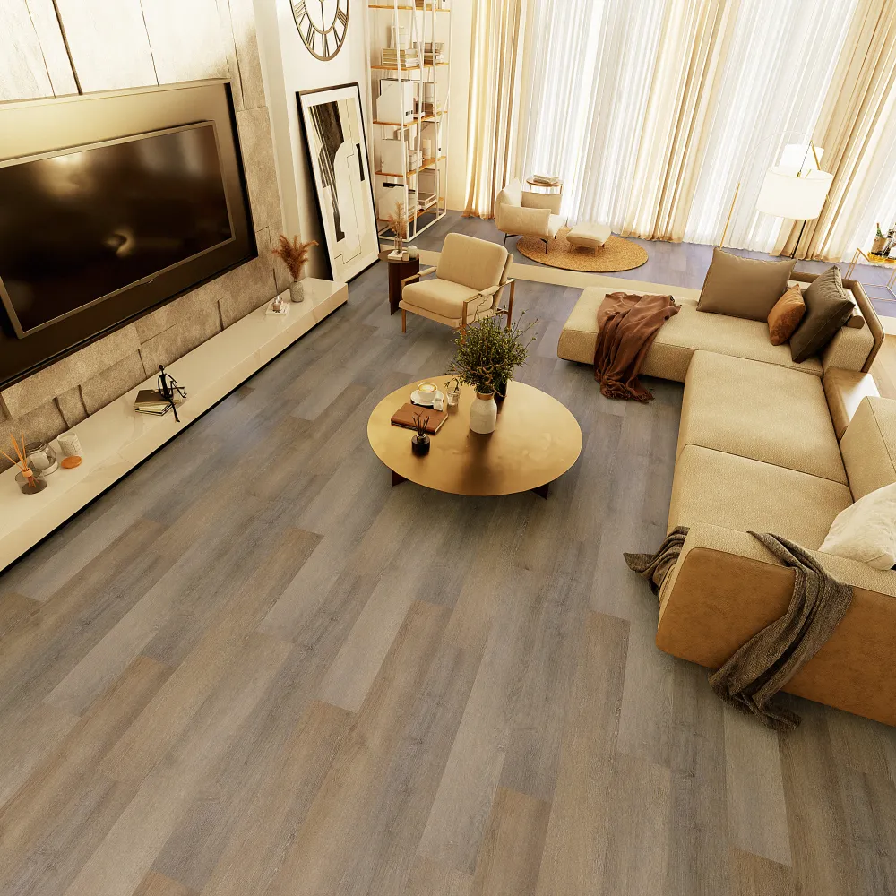 Example of a typical room with Arrowhead vinyl flooring installed