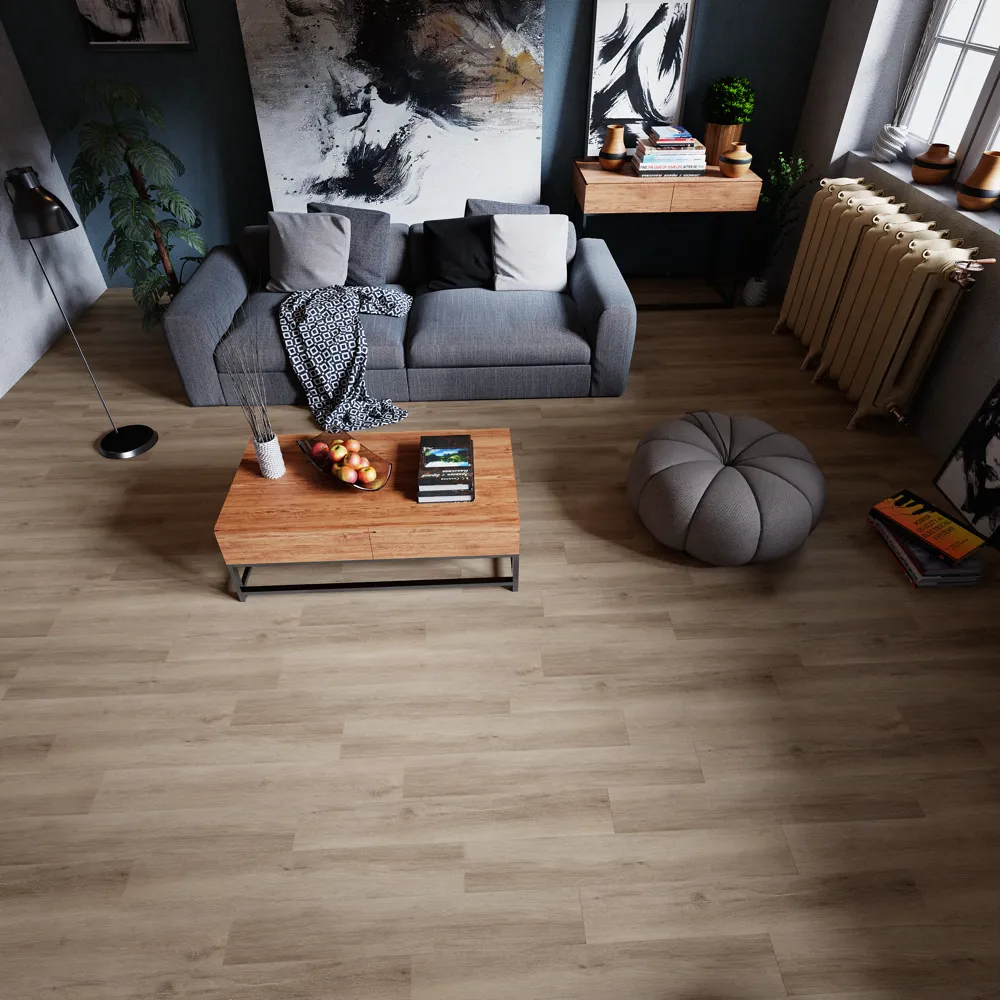 Example of a typical room with Marquette vinyl flooring installed