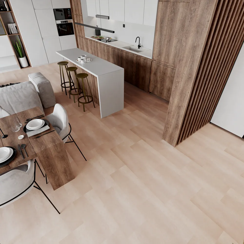 Example of a typical room with Astella vinyl flooring installed