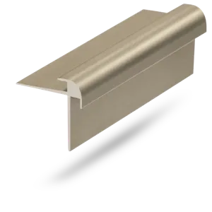 Click to enlarge image. Photo of Metal Stair Nose.